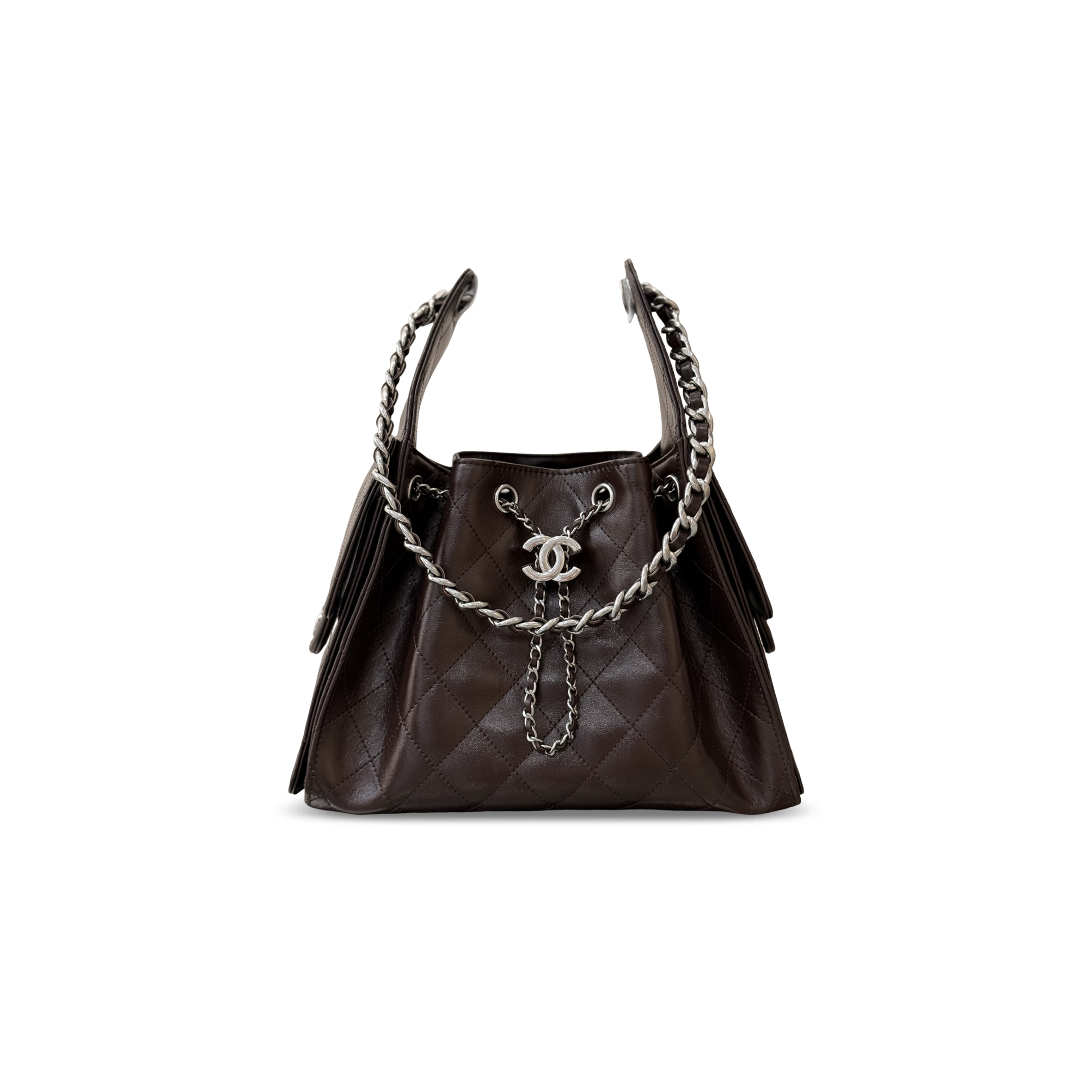 CHANEL 25 SMALL HANDBAG OIL-WAXED CALFSKIN AS5293 (30*26*14cm)